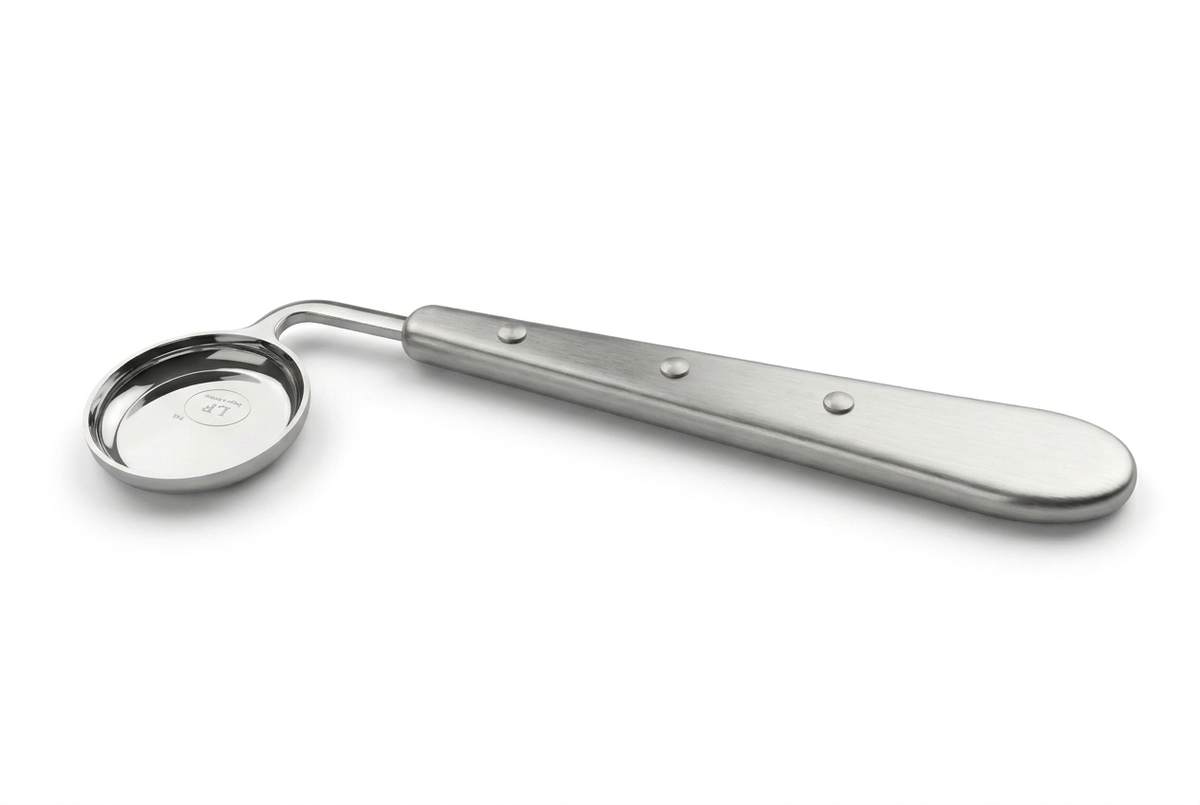 Individual metal-handled spoon