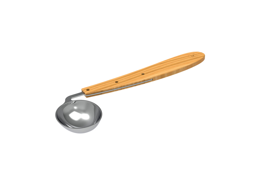 LP Royal Wooden Handle Soup Spoon showing a polished wooden handle and stainless steel bowl for serving soups.